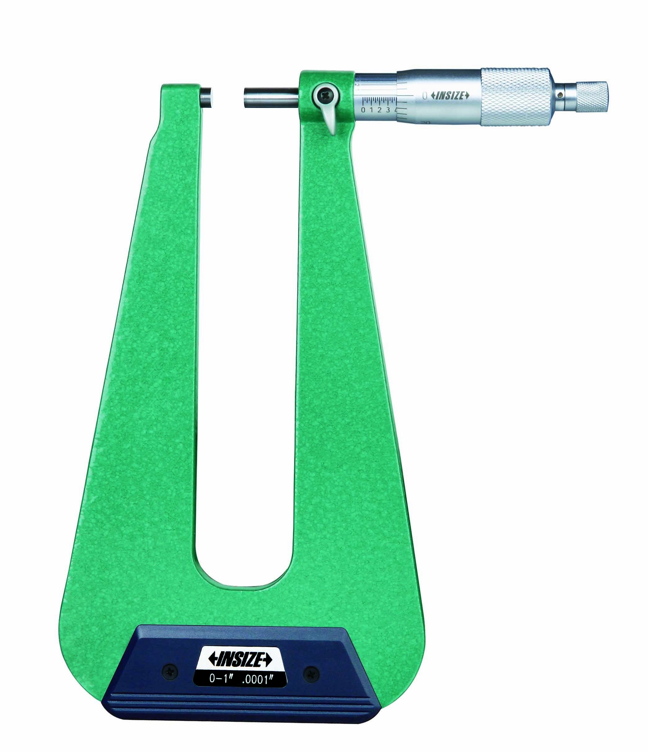 INSIZE 3239-13 Sheet Metal Micrometer Type A - 0-1 Inch Range, 0.001