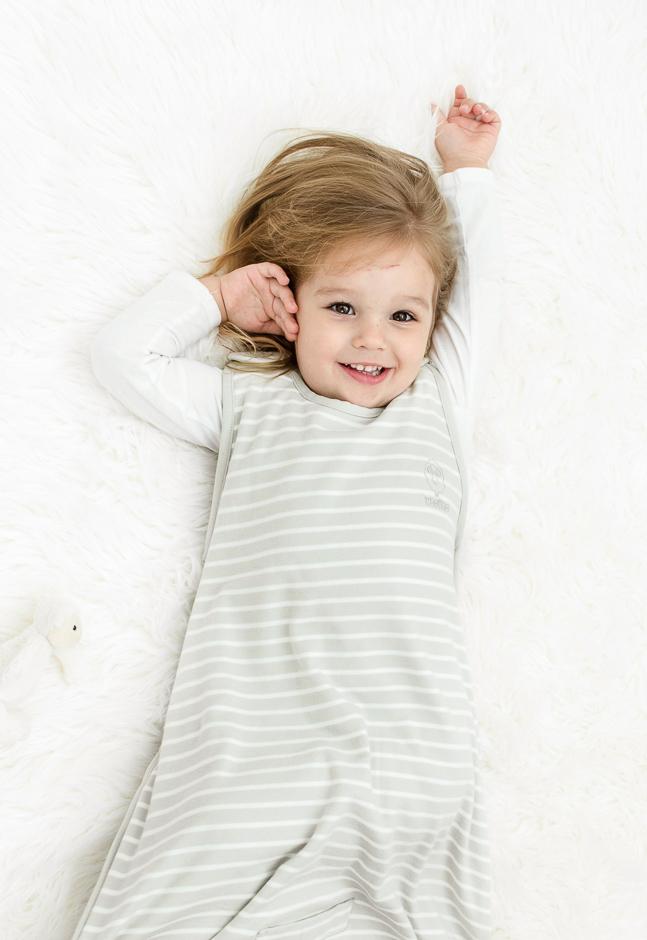 4 Season Ultimate Toddler Sleep Bag - Merino Wool & Organic Cotton for Kids 2-4 Years - Breathable & Comfortable Baby Sleeping Sack in Birch Gray - Perfect for Nursery, Daycare & Travel