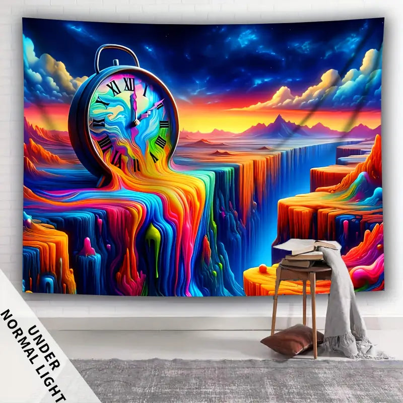 Trippy Chronos - Psychedelic Wall Clock with Unique Design for Home & Office Decor | Perfect for Living Room, Bedroom, or Gift Idea