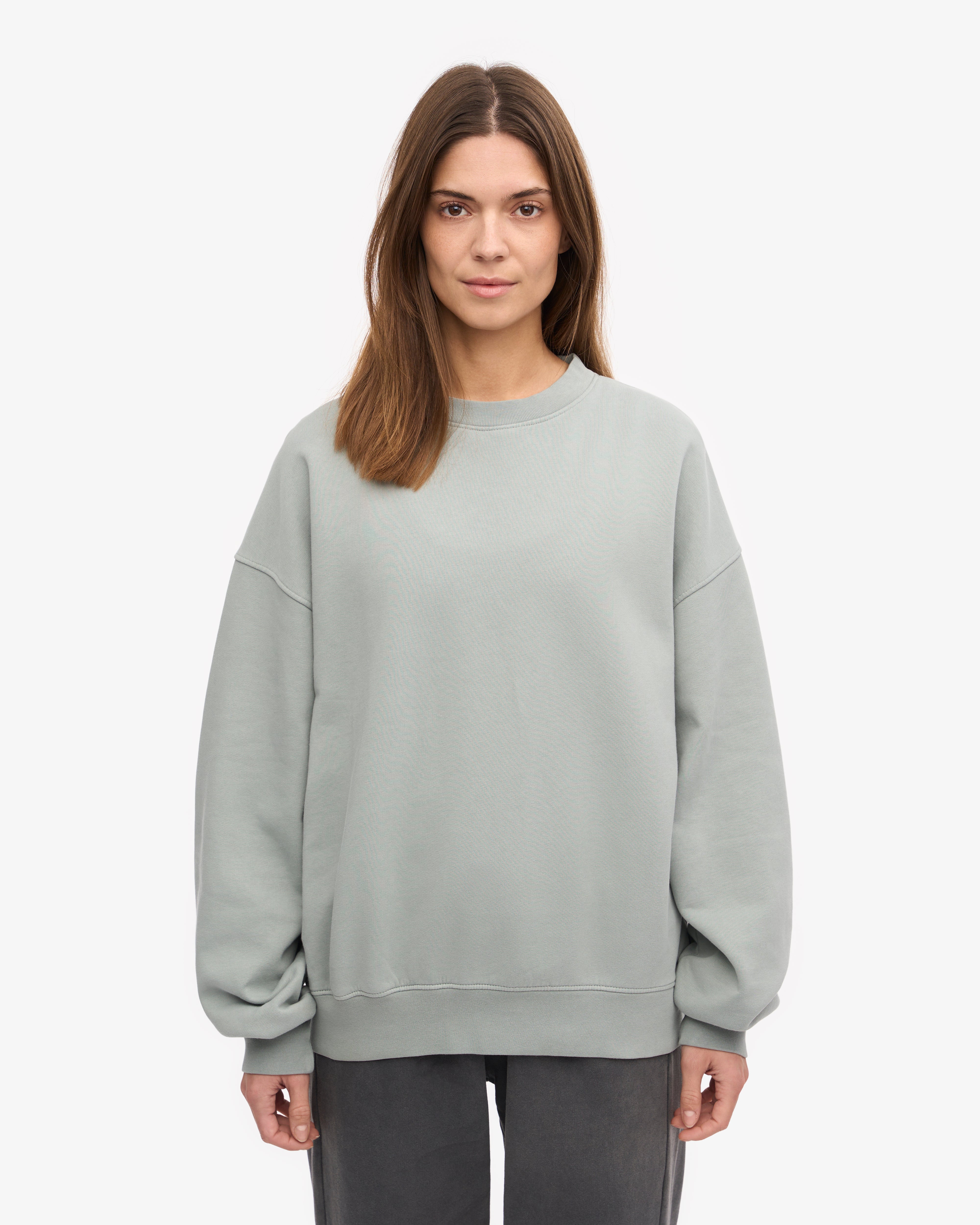 Organic Oversized Crewneck Sweatshirt - Soft & Comfortable Steel Blue Pullover for Men & Women | Perfect for Casual Wear, Loungewear & Street Style Fashion