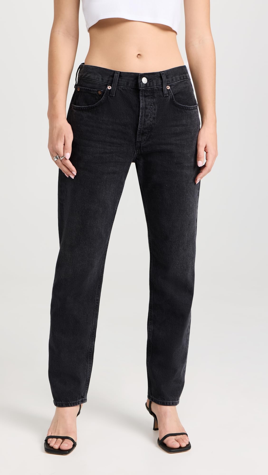 AGOLDE Women's Parker Long High-Rise Straight Leg Jeans - Stylish & Comfortable Denim for Casual Wear, Work & Everyday Outfits