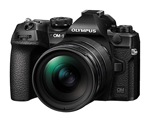 OM SYSTEM OM-1 Mirrorless Camera with M.Zuiko Digital ED 12-40mm f/2.8 PRO II Lens Kit - Professional Travel & Street Photography Bundle for Vloggers and Content Creators