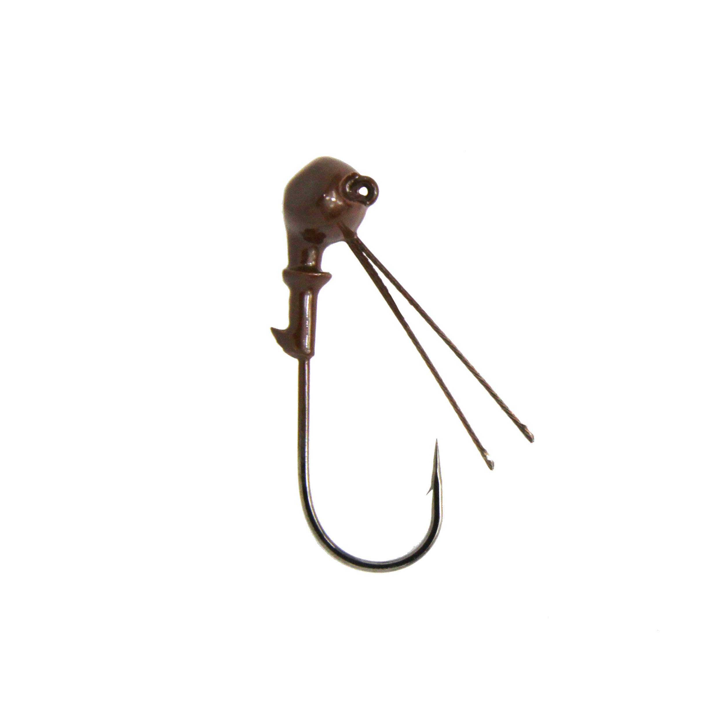3-Pack Stealth HD Weedless Football Jig Heads with Sharp Hooks | Weighted Fishing Jigs for Bass, Walleye & Freshwater | Perfect for Flipping, Pitching & Heavy Cover Fishing
