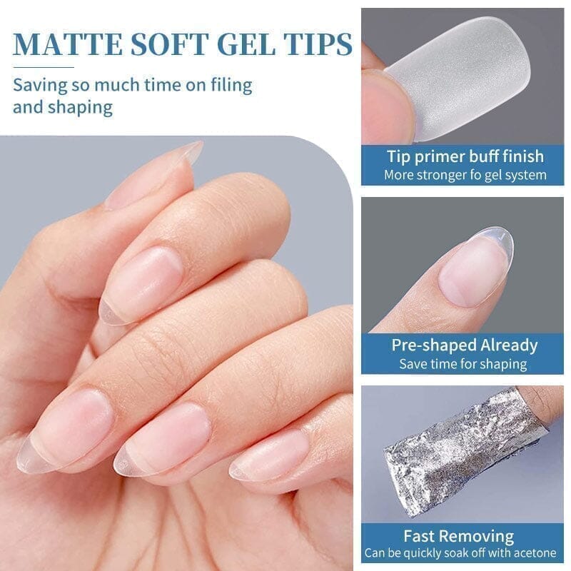 120PCS Short Square Matte Soft Gel False Nails - Natural Look Press-On Nails for Daily Wear, Work & Special Occasions