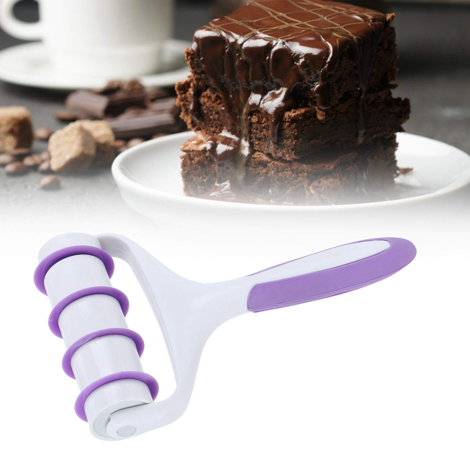 Alvinlite Fondant Ribbon Cutter Wheel Roller - 6-Piece Pastry Mold & Dough Lattice Cutter Set with Embossing Gears - Professional Baking Tools for Pie Crust, Noodles, and Fondant Decoration | Perfect for Home Bakers, Cake Decorating, and DIY Pastry Making