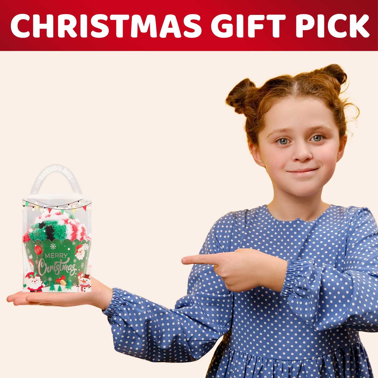 HappyPop Christmas Stocking Socks for Kids - Fun Elf & Candy Themed Holiday Socks for Boys & Girls - Perfect for Christmas Morning, Stocking Stuffers & Holiday Gift Exchanges