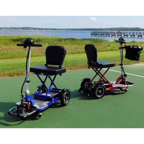 Triaxe Cruze Folding Mobility Scooter for Adults - Lightweight Electric Scooter with Long Battery Life - Perfect for Shopping, Travel & Outdoor Activities