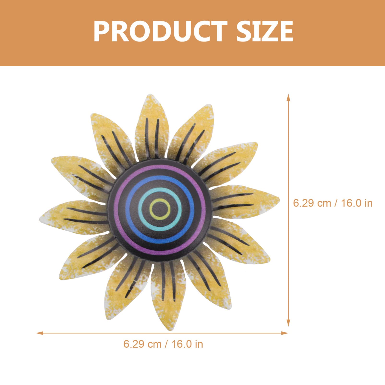 Happyyami Iron Flower Wall Art Decor - Elegant Home & Office Wall Decor for Living Room, Bedroom, Patio - Perfect for Wedding Backdrops & Interior Design