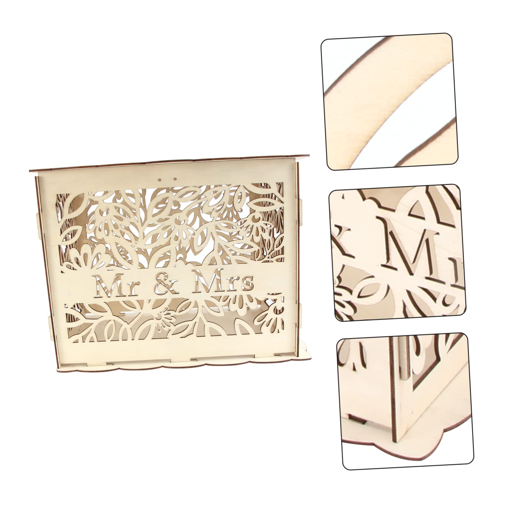 Amosfun 3-Piece Mailbox Wallet Decorations - Wedding Money Holders, Card Clips & Gift Card Holders - Perfect for Bridal Showers, Wedding Favors & Anniversary Gifts