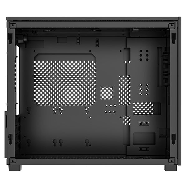 Montech Sky One Mini TG Micro ATX PC Case with ARGB Front LED & 3 Pre-Installed Fans - Compact Gaming Case for Small Spaces, Home Office & Streaming Setup