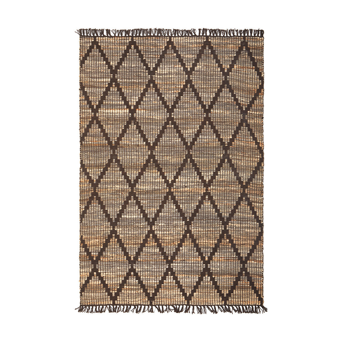 Handmade Bali Rug - Premium Jute & Cotton Boho Chic Area Rug for Living Room, Bedroom & Nursery - Eco-Friendly & Soft Floor Decor