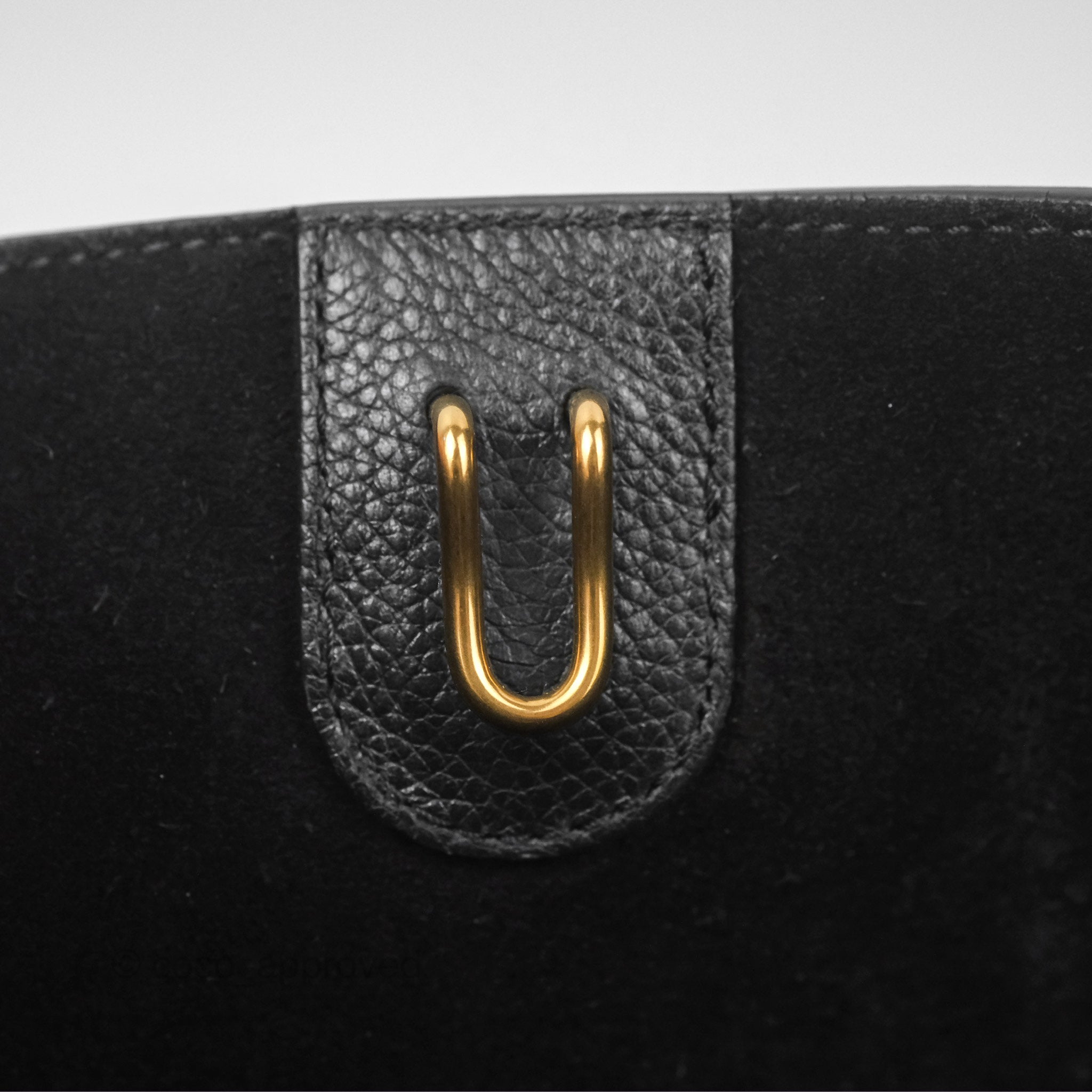 Celine Small Sangle Bucket Bag in Black Grained Calfskin with Gold Hardware | Luxury Crossbody Purse for Women | Perfect for Work, Travel & Everyday Use