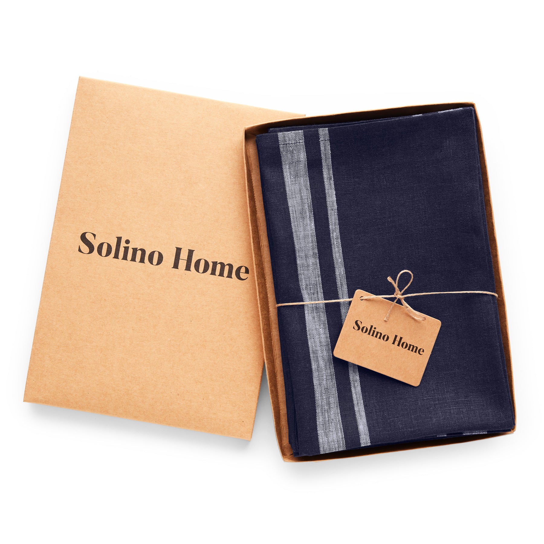 French Striped Cotton Napkins - Premium 12-Pack for Dining, Parties & Home Decor - Elegant Table Setting Accessories