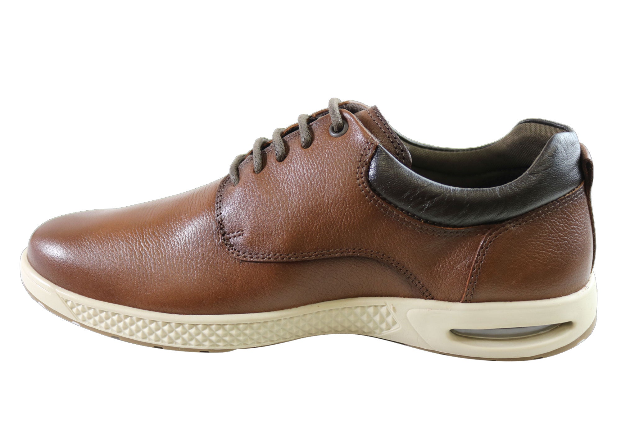 Ferricelli Benny Men's Leather Lace-Up Casual Shoes - Handmade in Brazil - Perfect for Work, Walking & Everyday Comfort