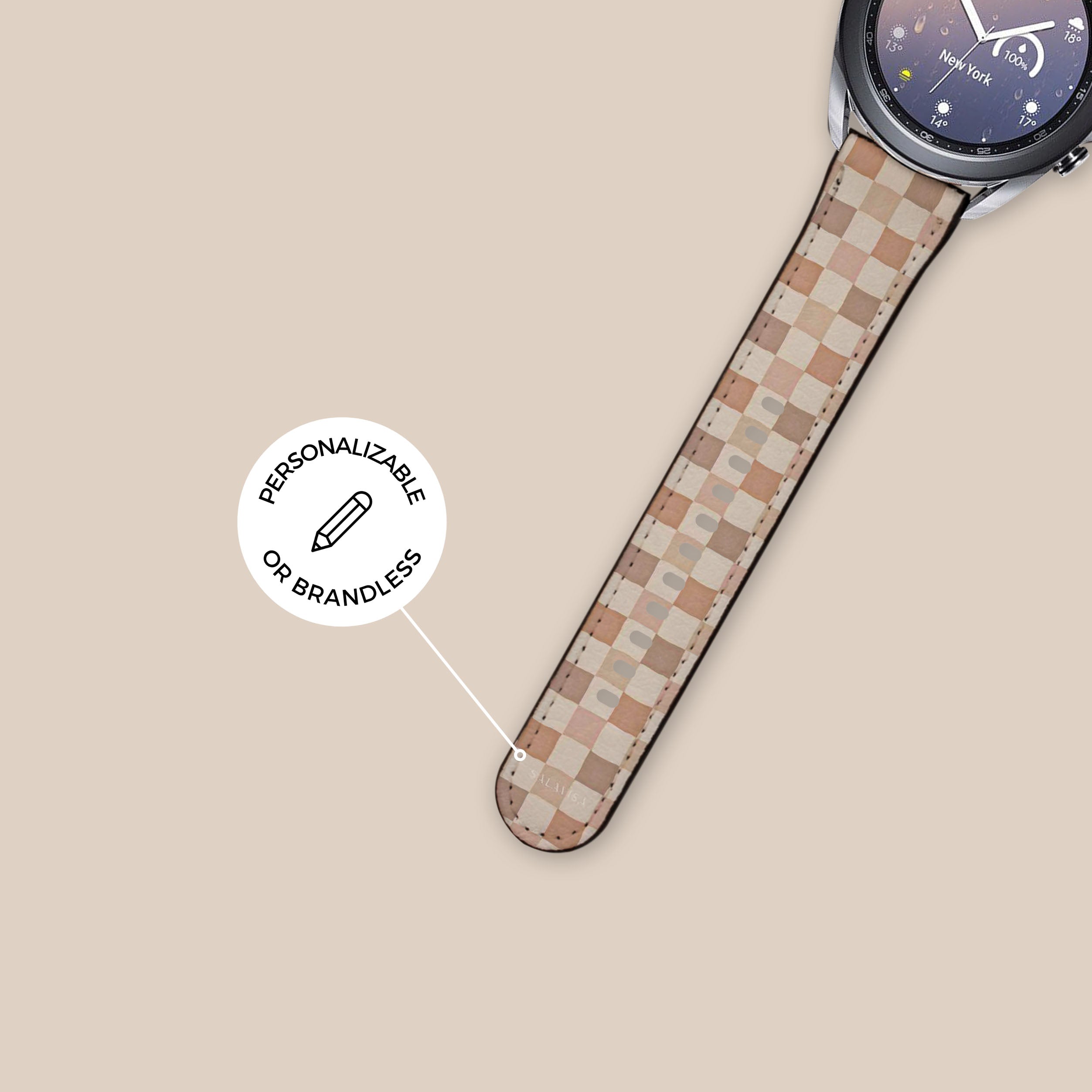 Premium Luxury Chess Galaxy Watch Band - Elegant & Durable Replacement Strap for Samsung Galaxy Watch - Perfect for Business, Formal Events & Daily Wear