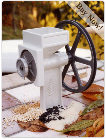 Country Living Grain Mill - Hand Crank Flour Mill for Fresh, Organic Flour - Perfect for Home Baking, Bread Making & Healthy Cooking