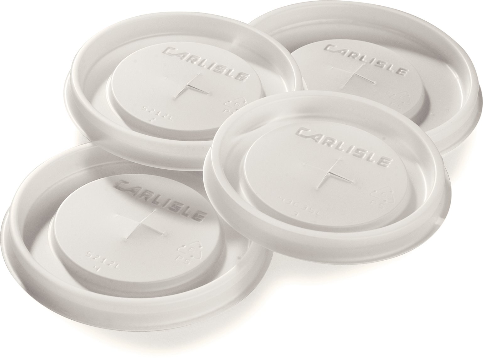 Carlisle FoodService Products 5812L30 Disposable Lid for 12 oz. Tumbler - Translucent Plastic Cup Cover - Perfect for Restaurants, Cafes & Takeout Drinks