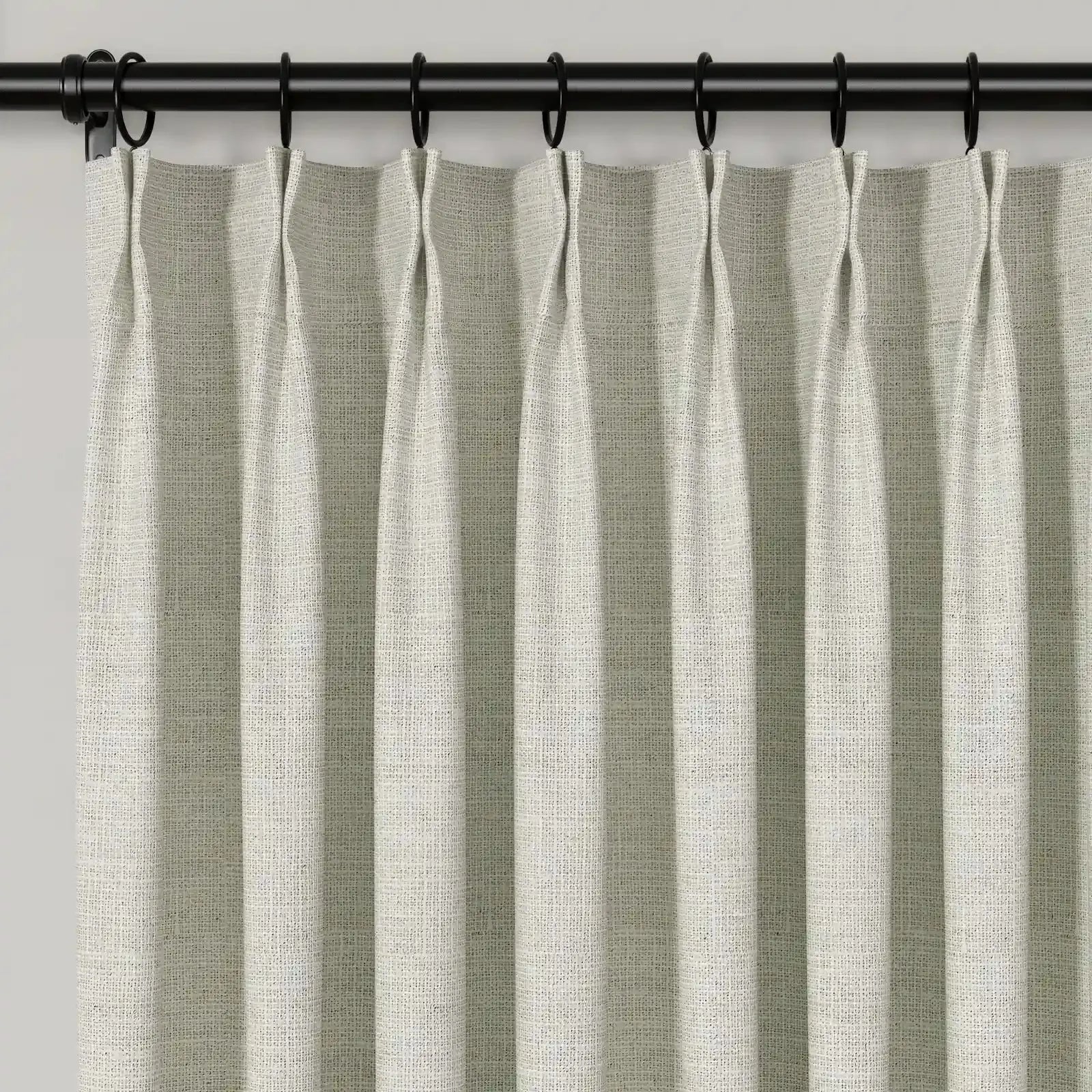 Lydia Lattice Jacquard Pleated Curtains for Living Room & Bedroom - Elegant Window Treatments for Home Decor