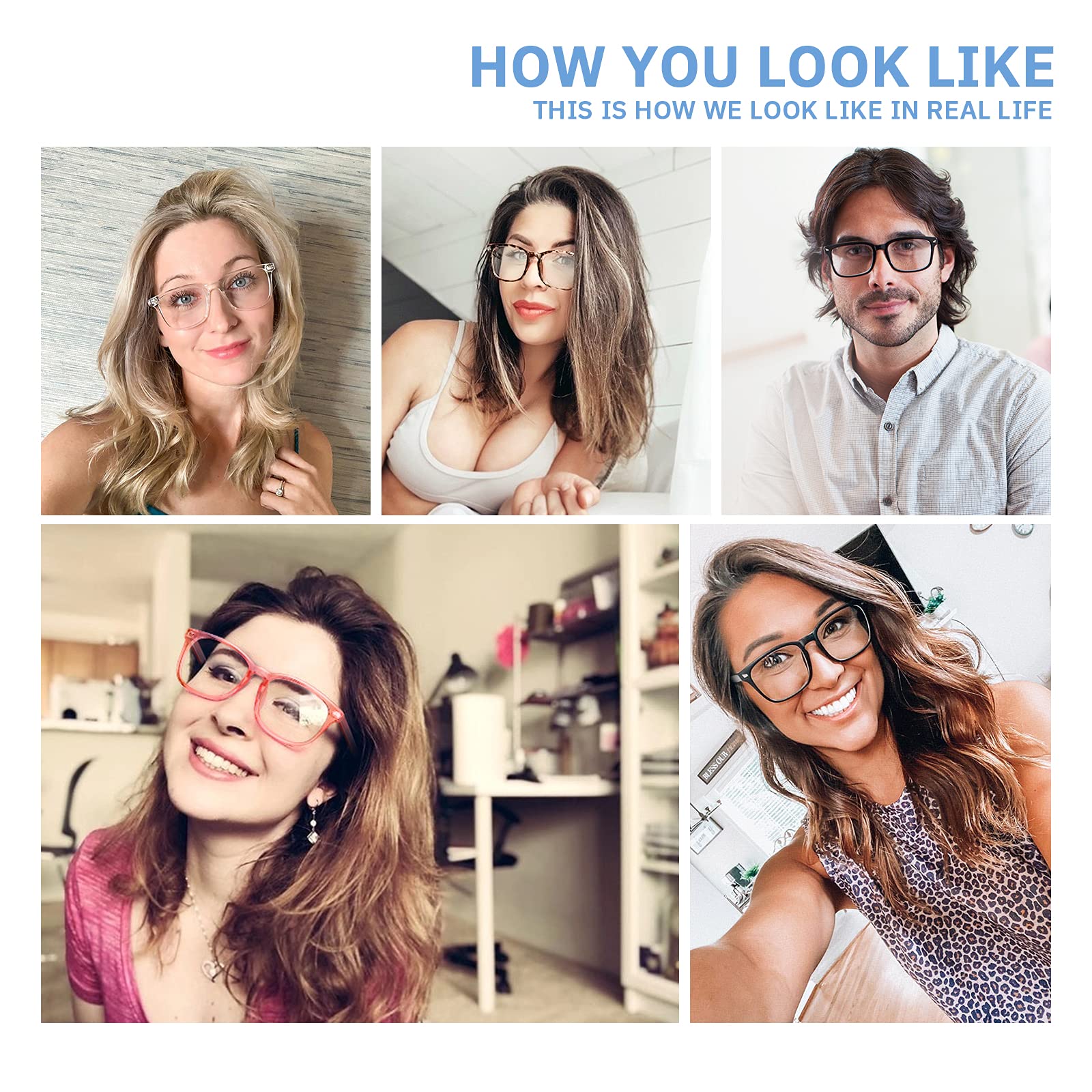 CCVOO Blue Light Blocking Reading Glasses for Women & Men - Anti Glare Computer Eyewear with UV Protection - Perfect for Office Work, Screen Time & Digital Eye Strain Relief