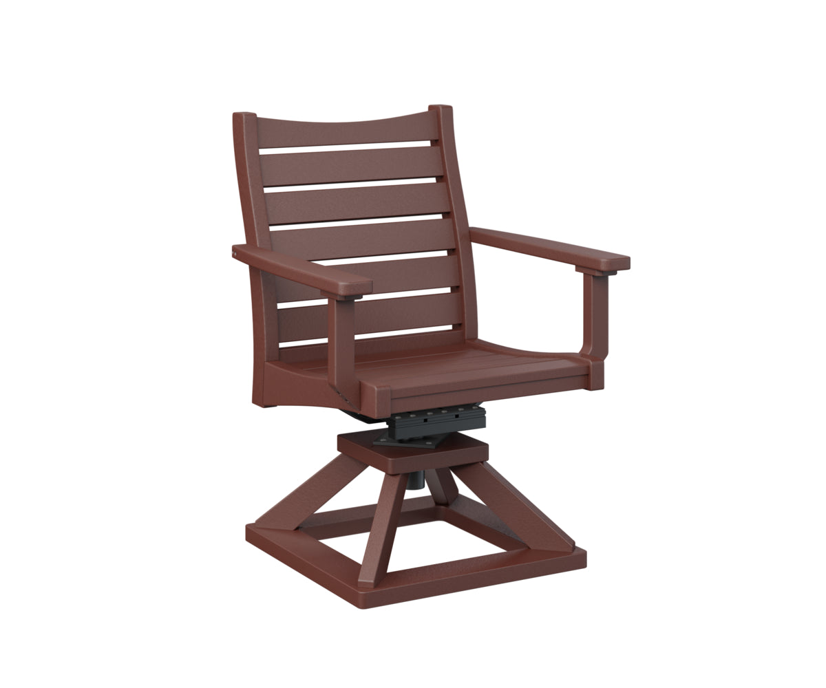 Berlin Gardens Bristol Swivel Rocker Dining Chair - Patio, Garden, Porch & Outdoor Relaxation - Comfortable Rotating Rocking Chair for Dining & Lounging