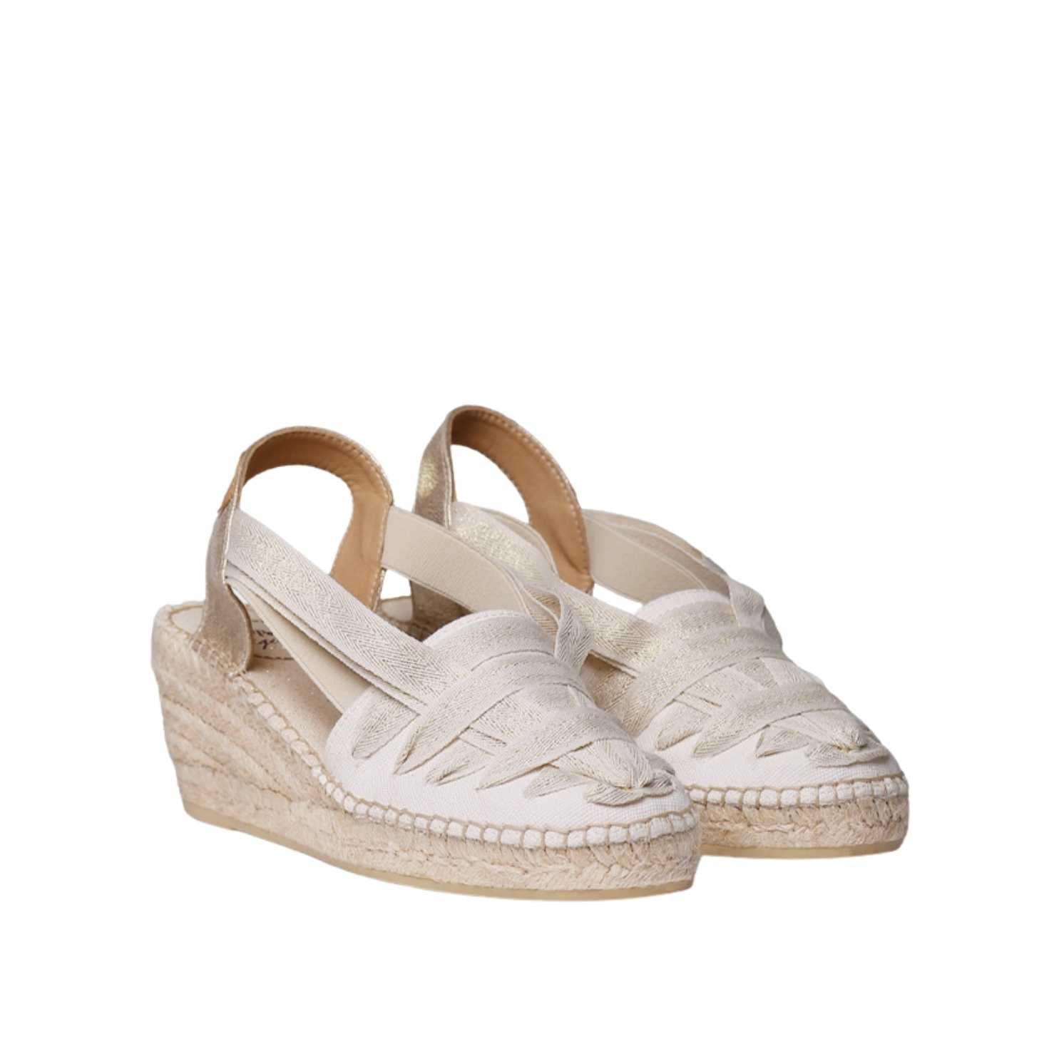 Women's Multicolor Cotton Blend Wedge Espadrilles - Comfortable Summer Casual Shoes for Beach, Vacation & Outdoor Activities