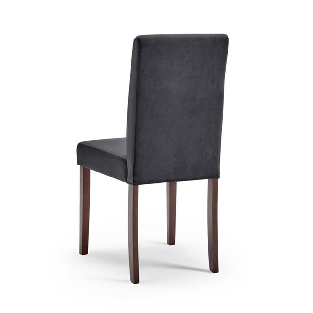 Modway Prosper Upholstered Velvet Dining Chairs Set of 2 - Modern Gray Velvet Side Chairs for Dining Room, Kitchen, Breakfast Nook & Home Decor