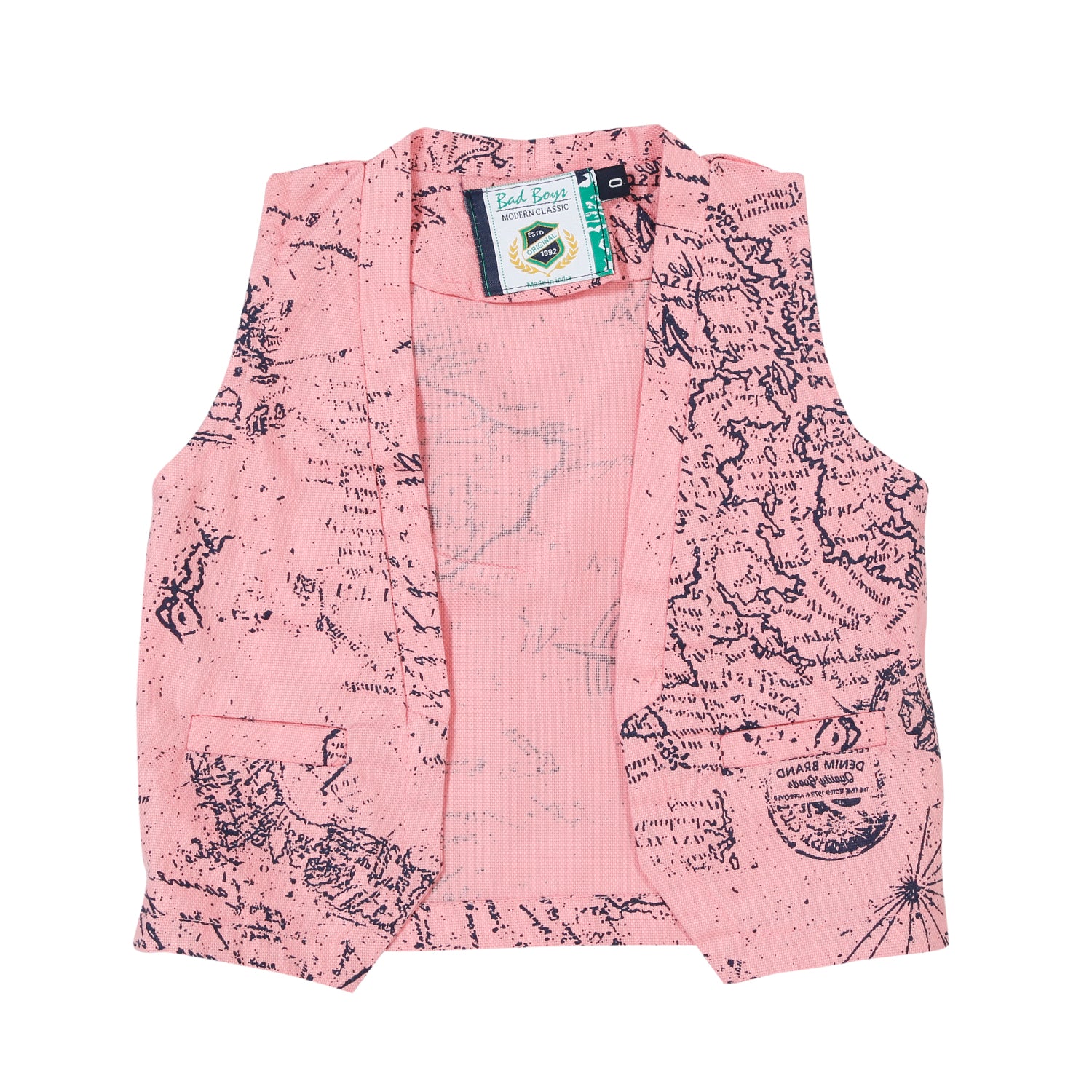 Bad Boys Half Printed Jacket Set - Trendy Matching Outfits for Boys | Perfect for Casual Wear, Parties & Photoshoots
