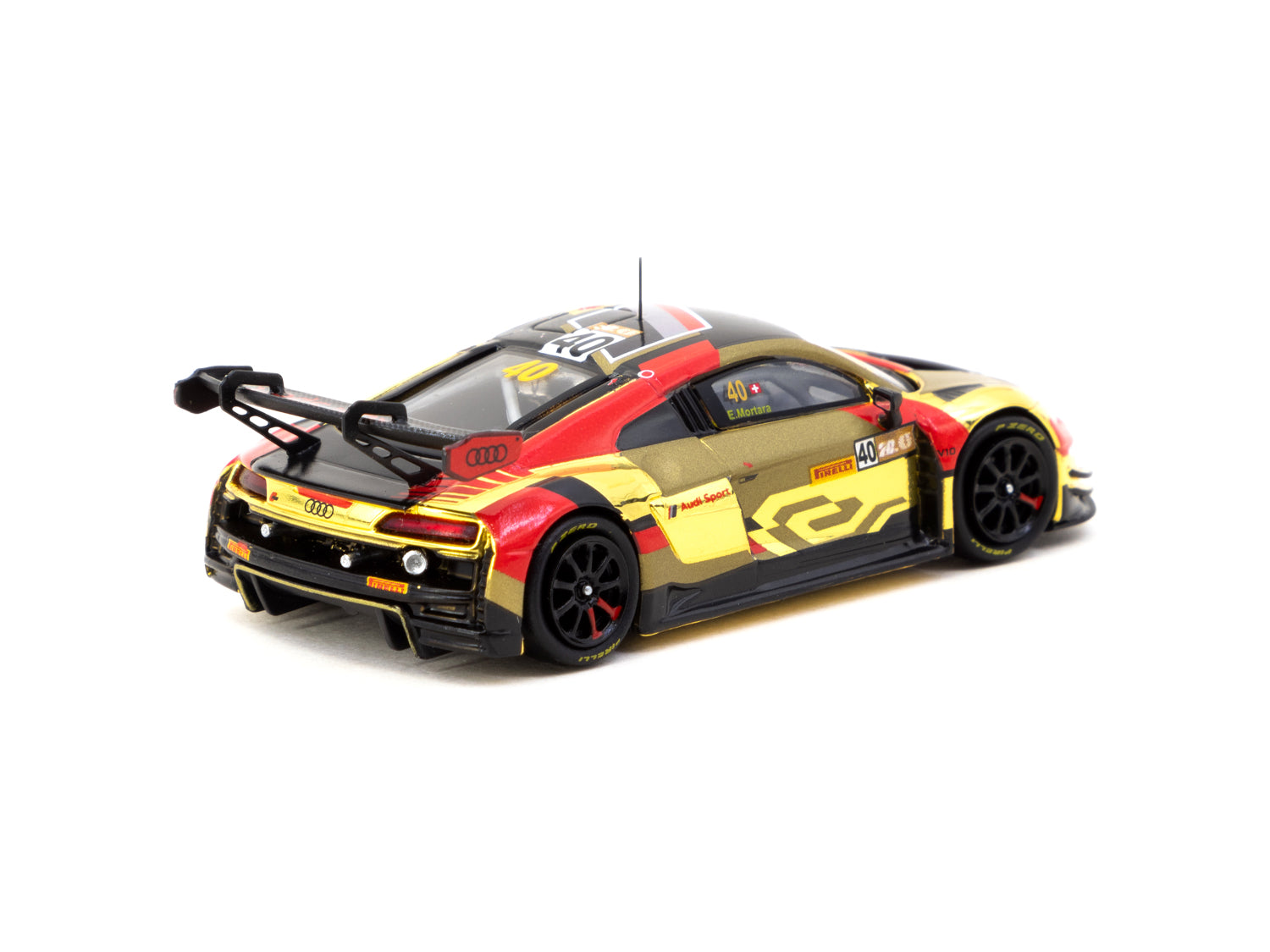 Tarmac Works 1/64 Scale Audi R8 LMS GT3 Evo II Diecast Model Car - Macau GT Cup FIA GT World Cup 2023 #40 Limited Edition - Perfect for Collectors, Racing Fans & Display Cases