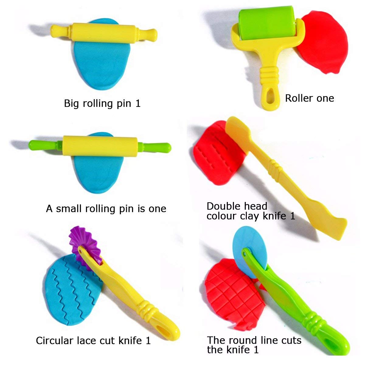 11-Piece Smart Dough Tools Kit with Models & Molds | Dough Extruders for Kids | Perfect for Playdough Creations, Baking Decorations & Sensory Play Activities