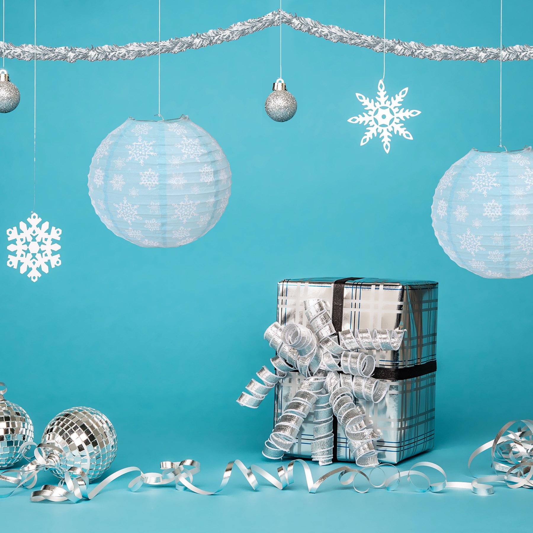 12 Pack Beistle 6-Ply Metallic White Party Garland - Premium Decor for Christmas, Weddings & Birthday Celebrations