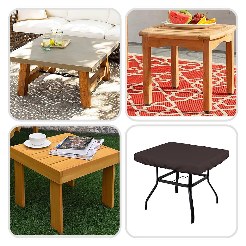 Heavy Duty 18 Oz Waterproof UV Resistant Outdoor Table Cover - 36