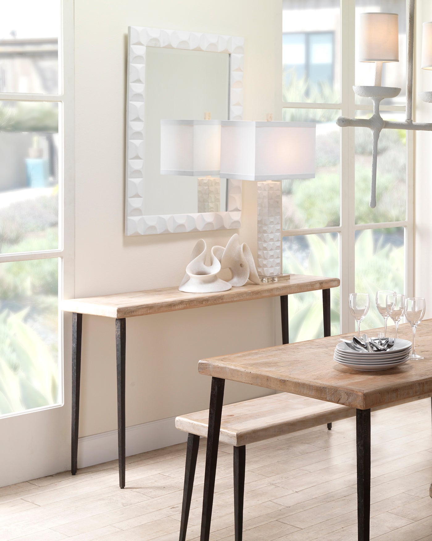 Amorphous Small Table Decor - Unique Abstract Home Accent for Living Room, Bedroom & Office Decor