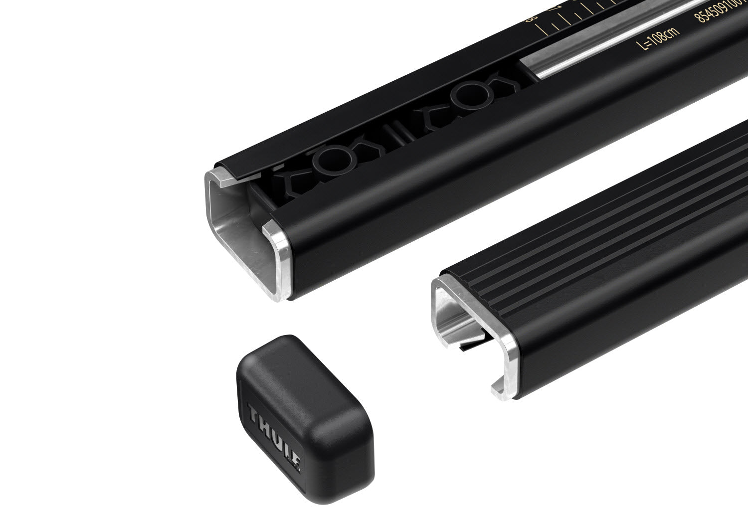 Thule SquareBar Load Bars (Pair) - Heavy Duty Roof Rack Cross Bars for Cars, SUVs & Trucks - Secure Cargo Transport for Bikes, Kayaks & Outdoor Gear