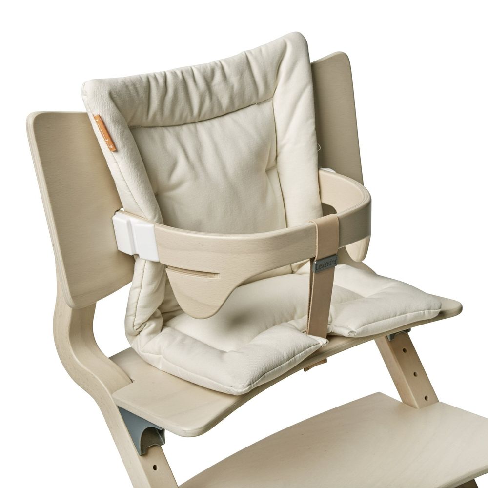 LEANDER Organic High Chair Cushion - Soft, Non-Toxic Baby Booster Seat Pad for Dining & Feeding - Perfect for Home, Restaurant & Daycare Use