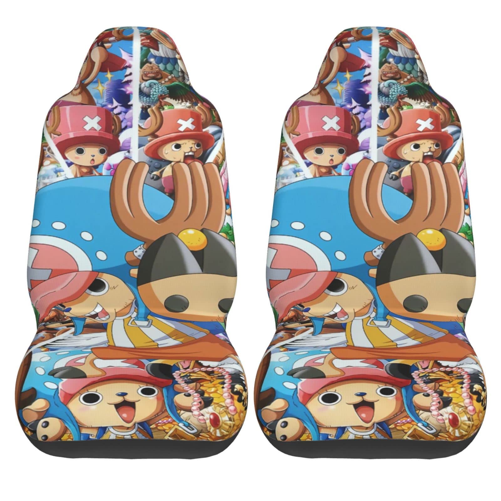 One Piece Chopper Car Seat Covers - Universal Fit for Cars & SUVs - Anime Auto Decor
