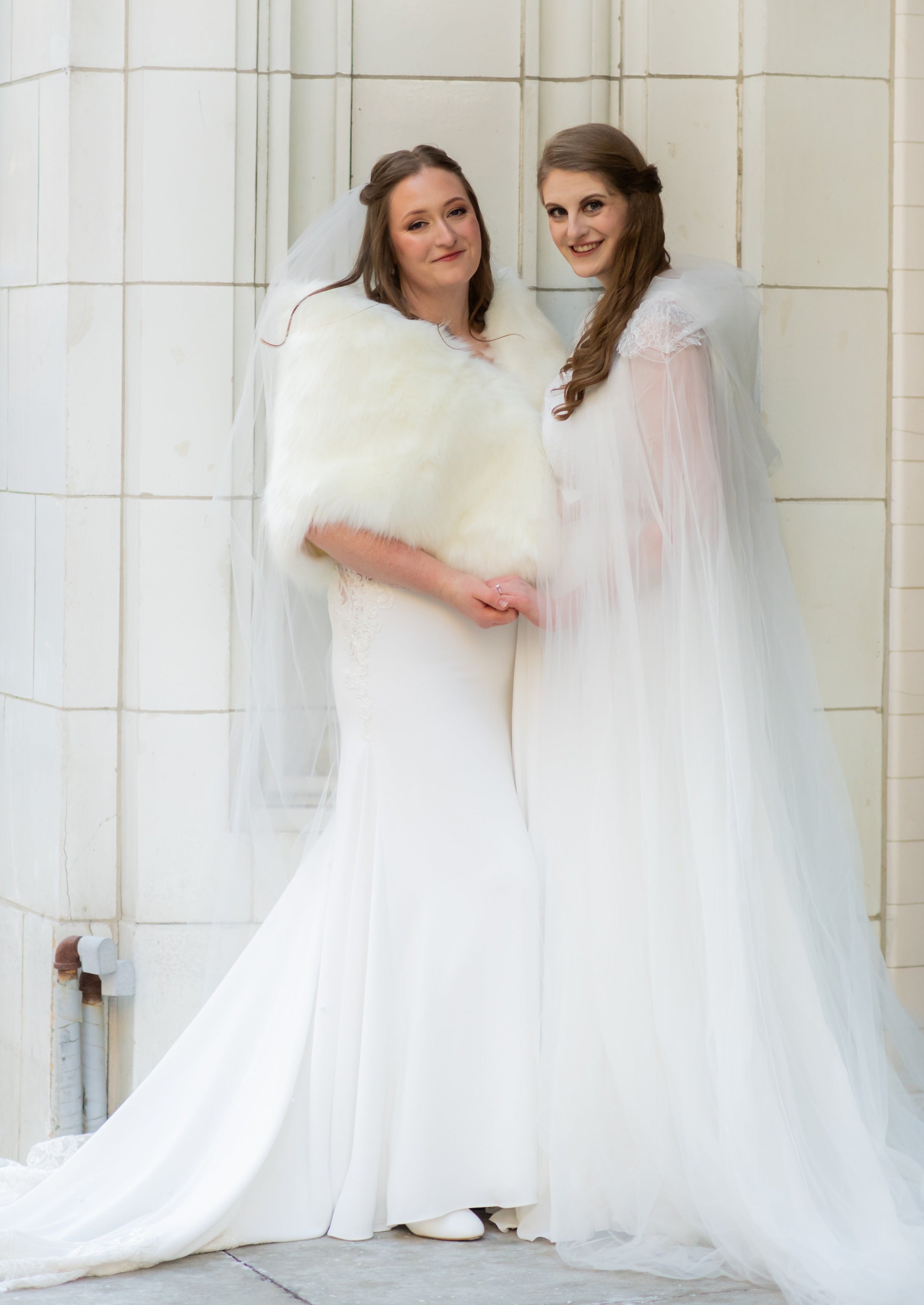 Ivory White Fur Shawl - Butterfly Ivy03 Elegant Winter Wrap for Women | Perfect for Weddings, Parties & Cold Weather Fashion