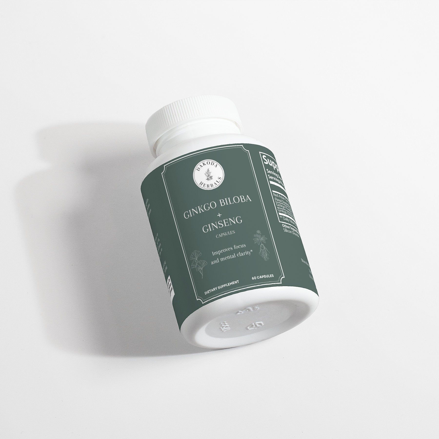 Premium Ginkgo Biloba & Ginseng Supplement for Immune Support - Enhance Focus & Energy for Workouts, Study & Daily Wellness