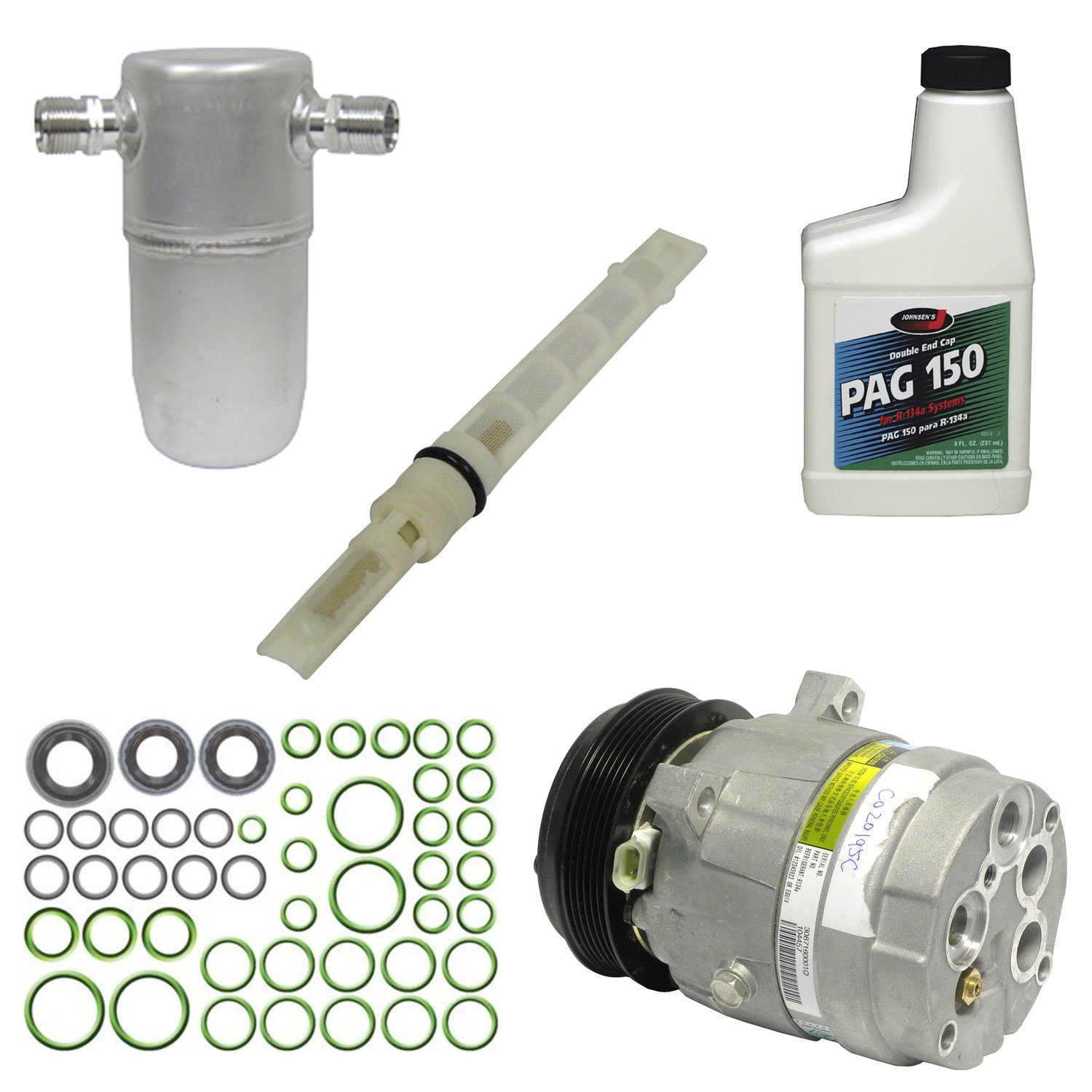 Universal KT 3351 Air Conditioner Compressor & Component Kit - Compatible with Multiple Vehicle Models | Perfect for AC Repair & Maintenance in Cars, Trucks & SUVs