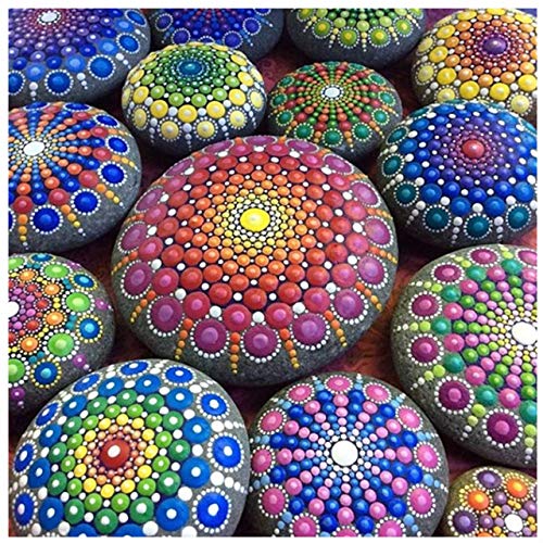 5D Diamond Painting Kit - Frameless Round Mandala Art DIY Embroidery with Gemstones, 11.8x15.7In (30x40Cm) - Perfect for Home Decor, Wall Art & Relaxing Craft Projects