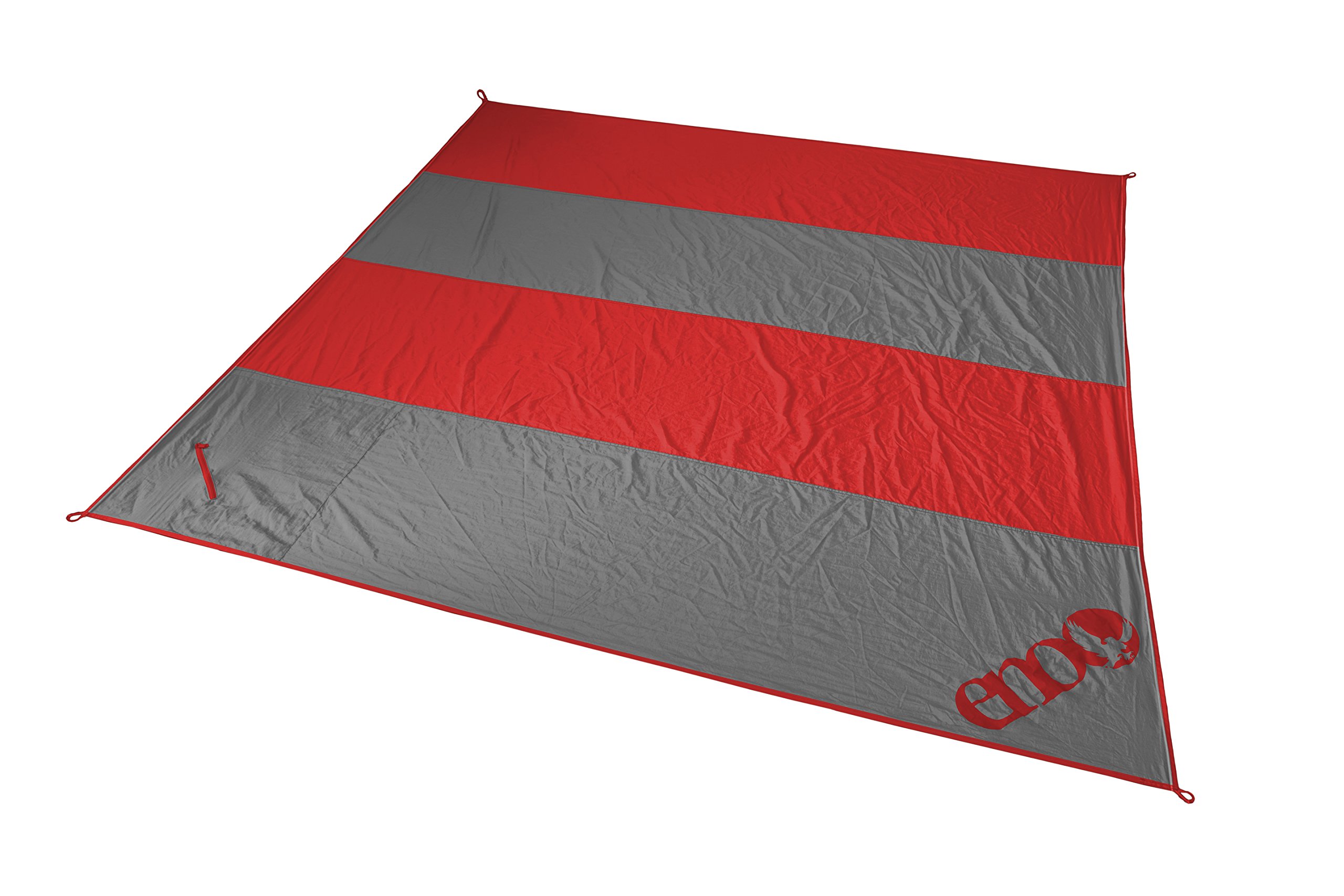ENO Eagles Nest Outfitters Islander Travel Blanket - Lightweight & Compact Camping Blanket for Hiking, Beach, Picnics - Red/Charcoal - Perfect for Outdoor Adventures & Travel Accessories