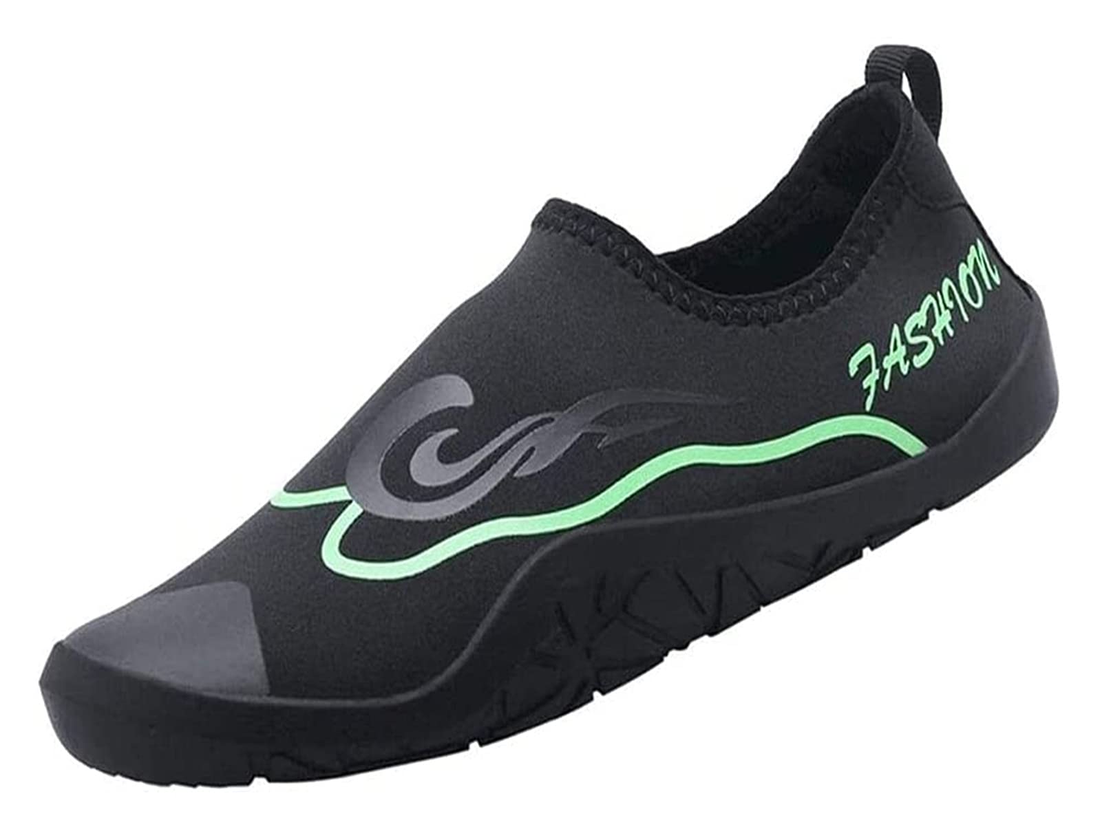 LSZ Water Shoes for Men & Women - Barefoot Swim Shoes with Soft Non-Slip Sole for Swimming, Snorkeling, Beach & Outdoor Activities - Quick-Dry Aqua Shoes (Green, Size 39 EU) - Perfect for Pool, Ocean, Yoga & Water Sports