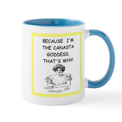 White/Blue Inside - Canasta Joke Mugs
