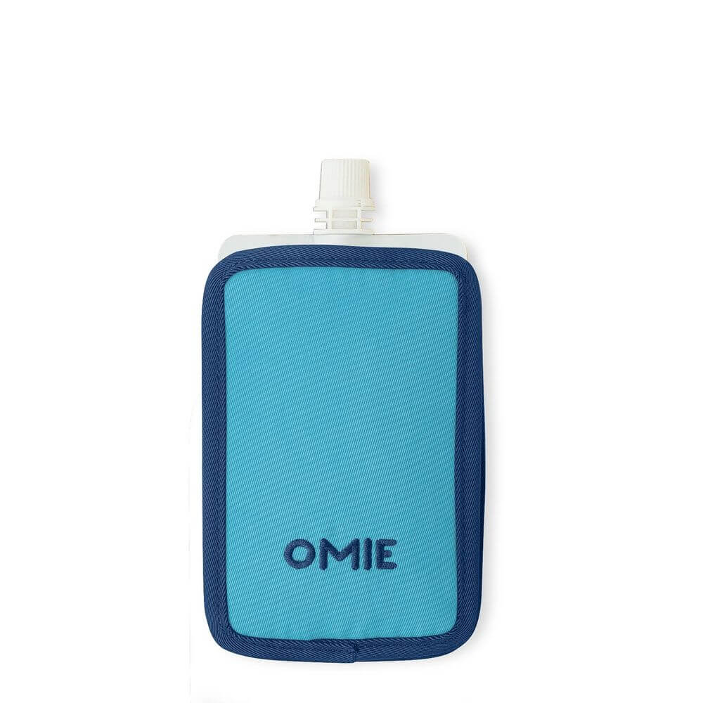 OmieChill Freezable Food Pouch Cooler - Insulated Lunch Bag for Kids & Adults, Leakproof & Reusable - Perfect for School, Work, Picnics & Outdoor Activities (Blue)