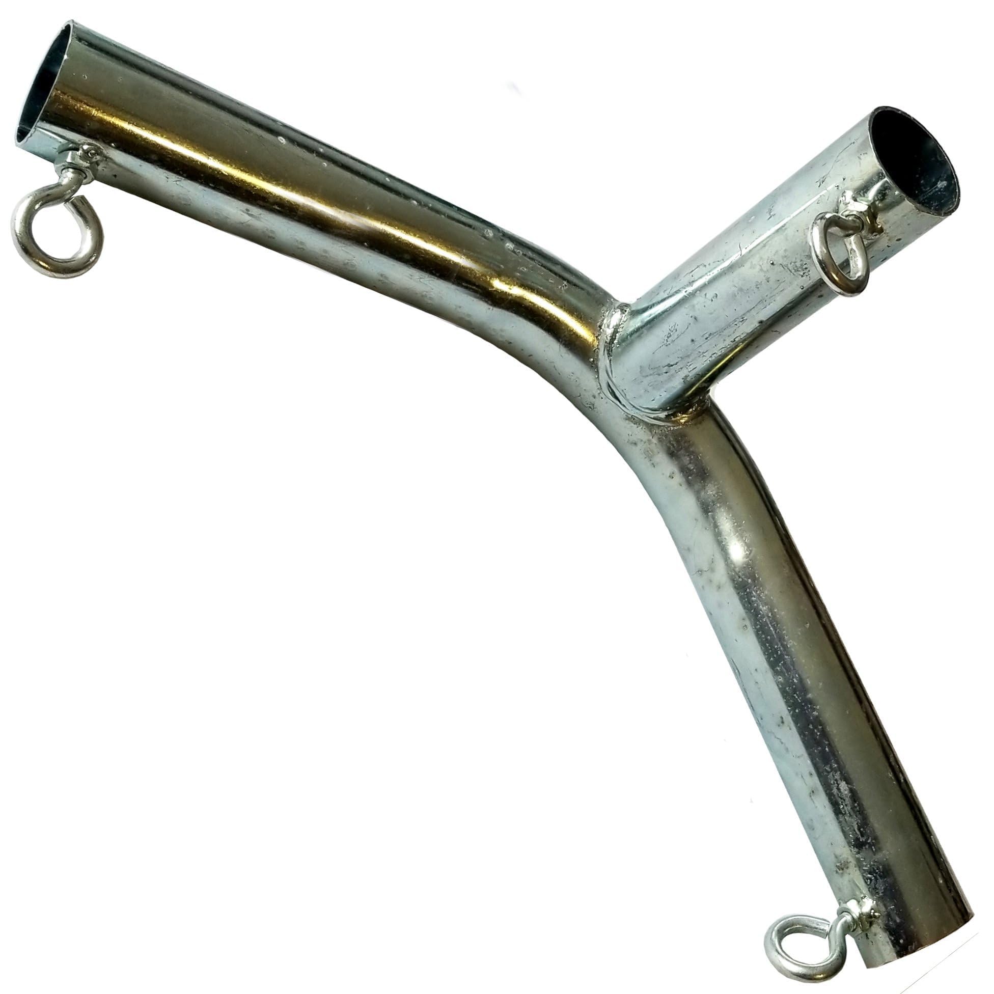 3-Way Canopy Frame Fittings 1-3/8'' Inside High Peak 120 Degree with Eyebolts - Set of 4 for Event Tents, Outdoor Shelters & Market Stalls