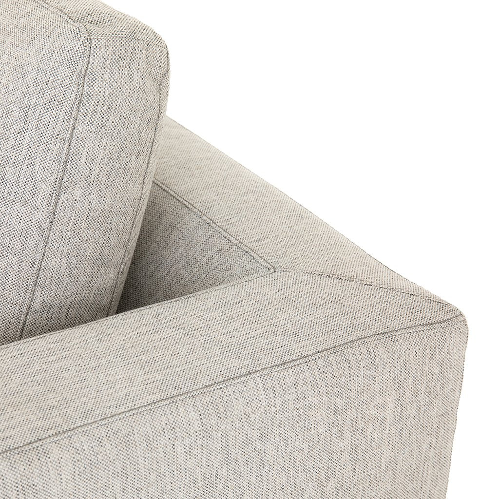 Colt Sofa in Aldred Silver - Modern Living Room Furniture for Small Spaces & Apartments