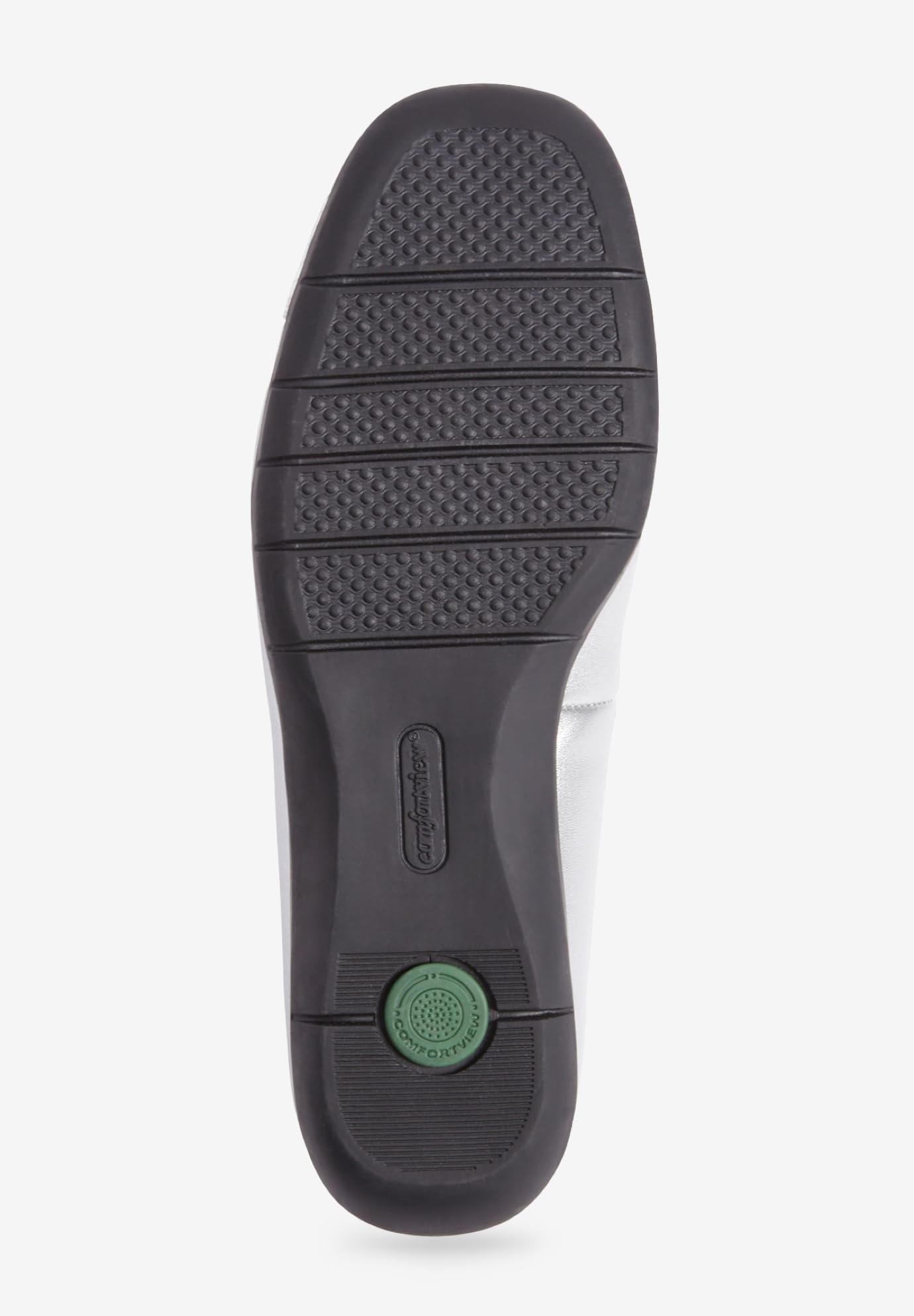 Comfortview Women's Wide Width The Fay Flat - Comfortable Slip-On Shoes for Work, Travel & Everyday Wear
