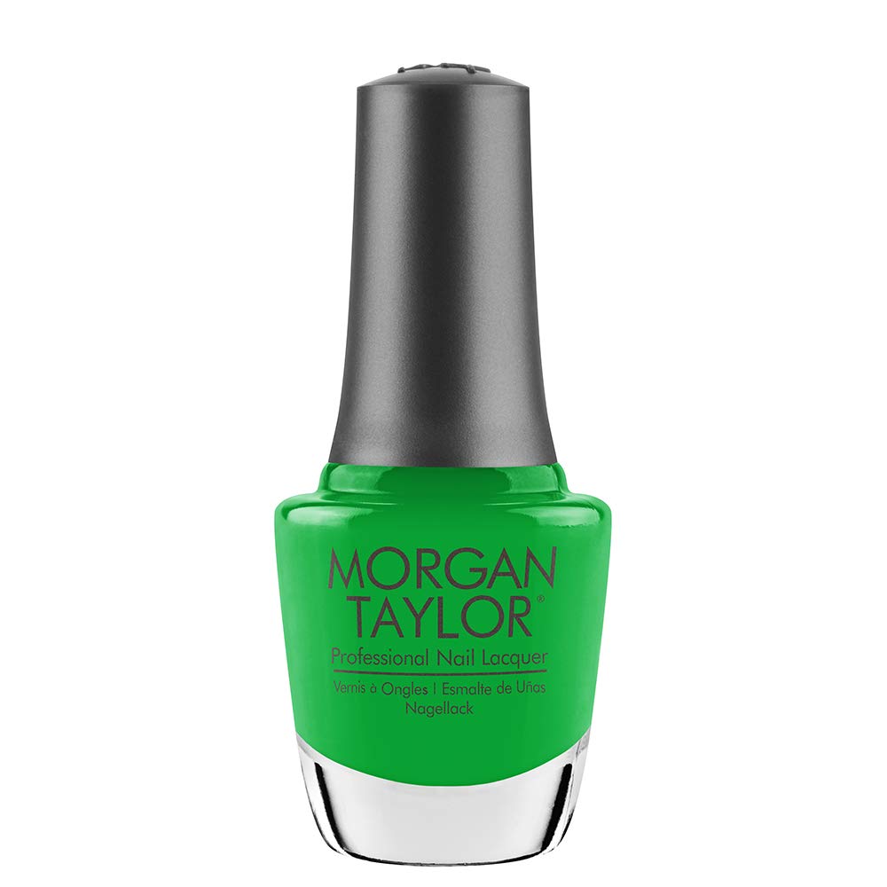 Morgan Taylor Professional Nail Lacquer - Long Lasting Green Nail Polish, 0.5 oz - Perfect for Salon, Manicure, Pedicure & Nail Art Designs