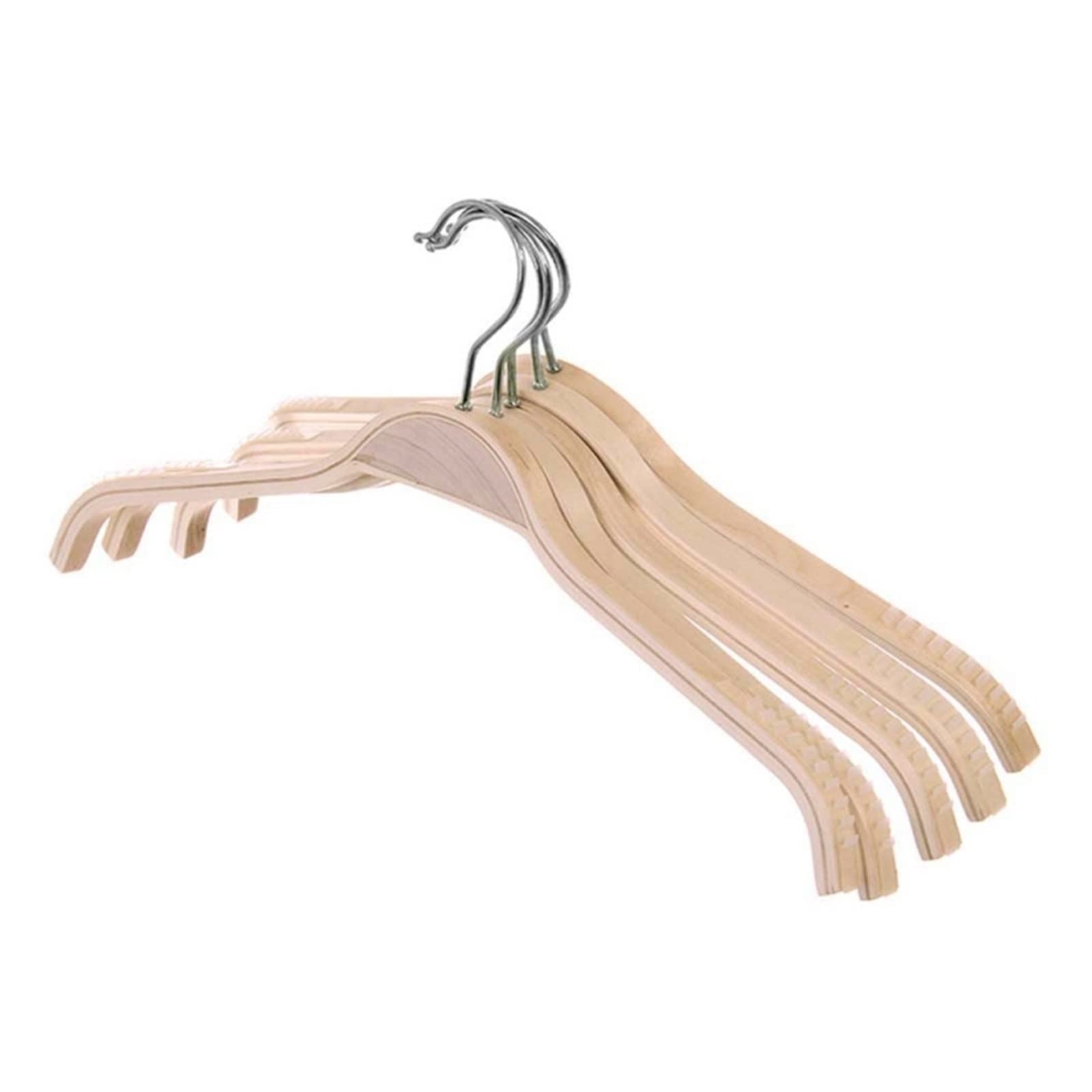 Premium Solid Wood Clothes Hangers - Non-Slip Wooden Hangers for Shirts, Suits, Dresses & Sweaters - Heavy Duty Garment Organizer (32cm) - Perfect for Closet Organization & Laundry Drying Rack