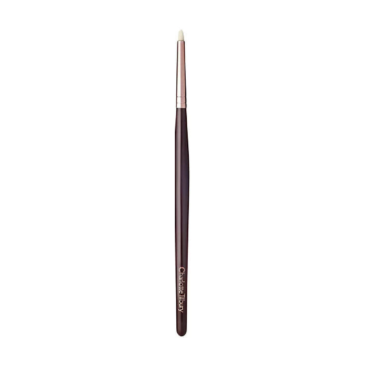 Charlotte Tilbury Eye Liner Brush - Professional Eyeliner Brush for Precise Makeup Application | Perfect for Liquid, Gel & Powder Eyeliners | Cruelty-Free Vegan Makeup Brush for Smokey Eyes & Winged Liner Looks