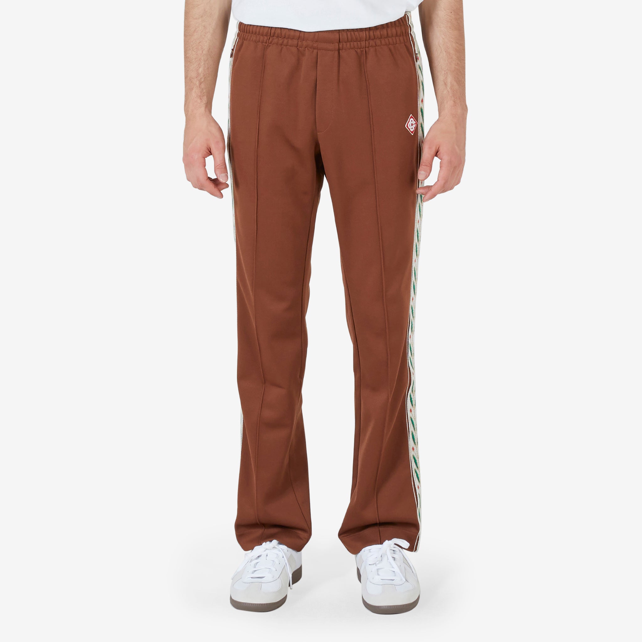 Laurel Women's High Waist Track Pants - Brown Casual Joggers for Running, Yoga & Lounge Wear